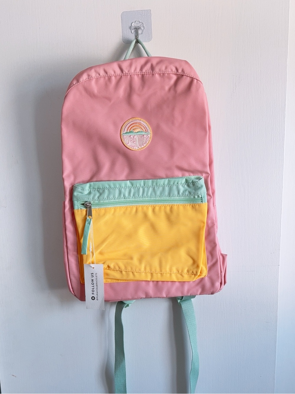 PURA VIDA CLASSIC BACKPACK- COLORBLOCK Nwt - Picture 6 of 10